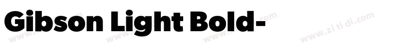 Gibson Light Bold字体转换
